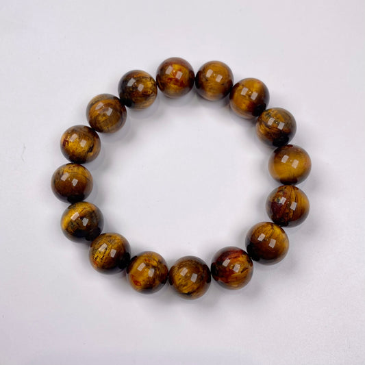 天然ピーターストーンブレスレット - 和風ジュエリー 開運招福エネルギービーズネックレス