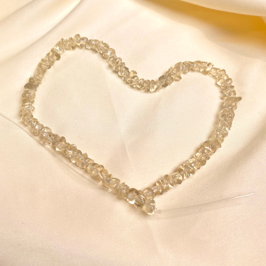 「金運の花咲く」天然シトリンさざれブレスレット