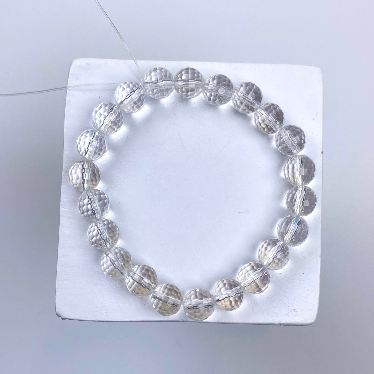ファセットクリアクォーツ 宝石ブレスレット