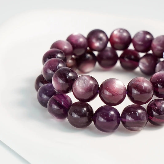 ピースフルウィズダム - パープルレピドライトブレスレット