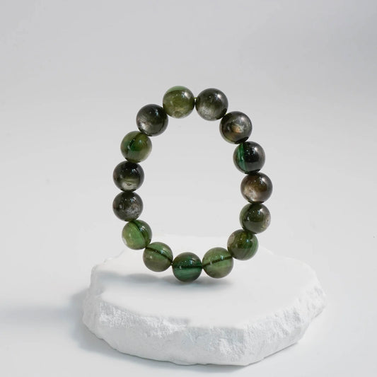 ヒーリンググロウ - グリーンレピドライトブレスレット