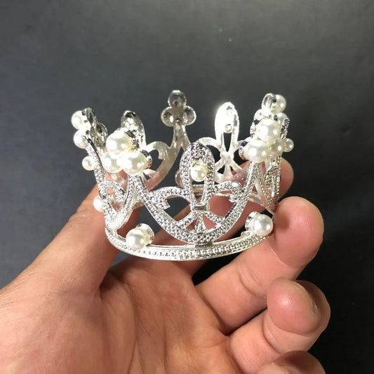 クラウンアイアンクリスタルボールスタンド - メタルディスプレイベース&6〜9cmオーガナイザー