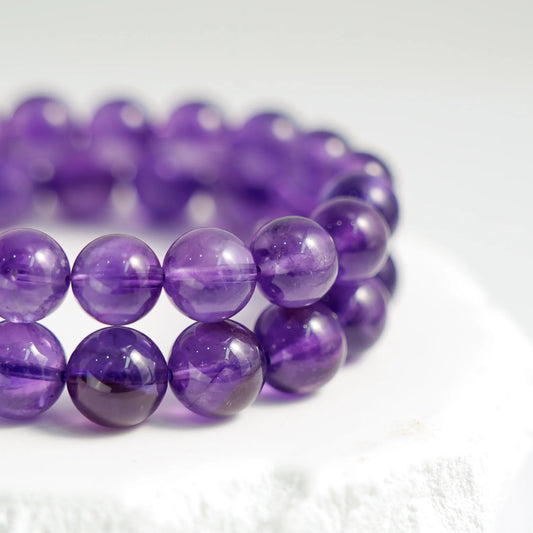 紫色の夢 - アメジストブレスレット